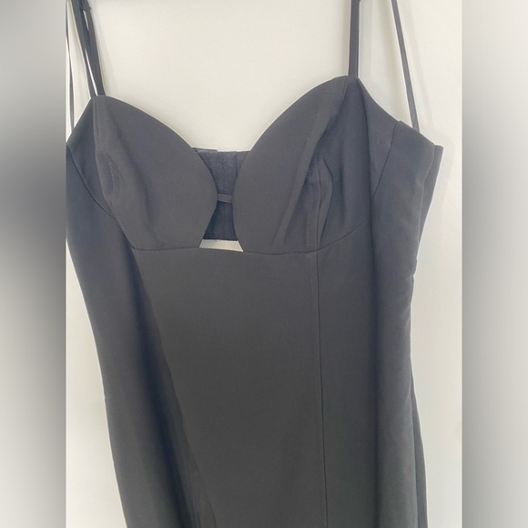 NWT Dynamite Sweetheart Cut Out Midi Dress Black Med - Picture 8 of 12